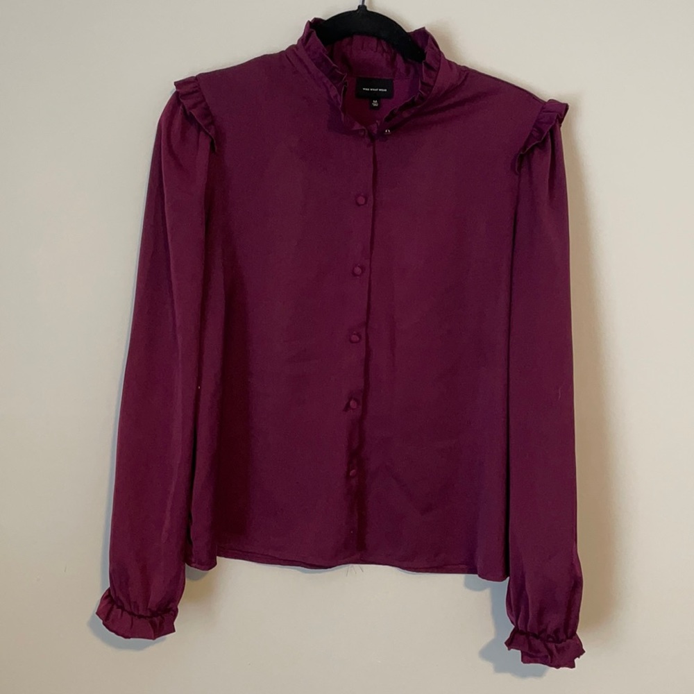 Silky Aubergine Blouse